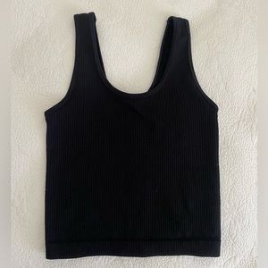 Black knit tank top NWOT